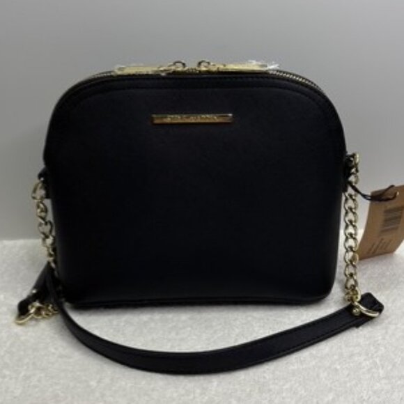 STEVE MADDEN Women’s Handbag ~B Maggie Dome Crossbody Bag Black NWT - Picture 1 of 8